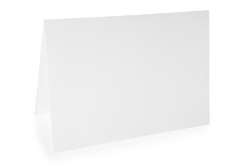 white paper isolated on a white background