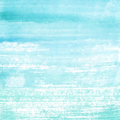 Obraz premium Hand painted watercolor blue texture. Grunge background for your