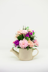 flowers paper in vase.