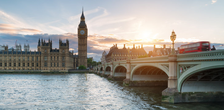Sonnenuntergang in Westminster