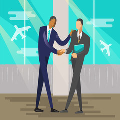 Business meeting vector illustration