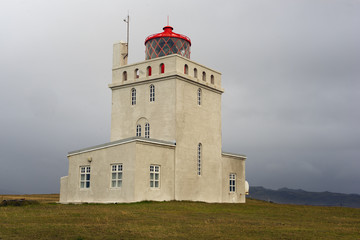 Fototapeta na wymiar Dyrholaey Iceland Lighthouse