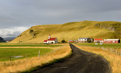 Iceland rural Farm Town