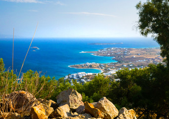 Paros island panorama, Cyclades, Greece