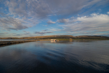 The village of Berlevag in Finnmark county, Norway.