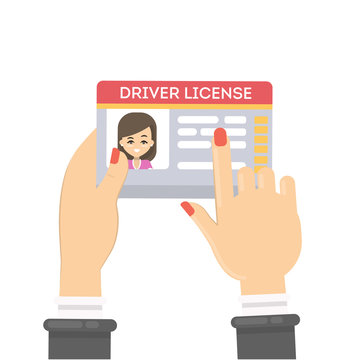 Woman's driver license.