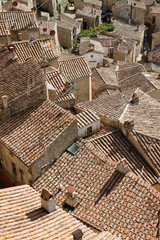 Top view of the ancient medieval village of Sorano