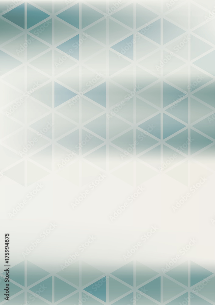 Poster Abstract subtle geometrical background textured by triangles. Vector graphic pattern