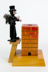 Vintage German Chimney Sweep Nutcracker Incense Burner Smoker Decoration
