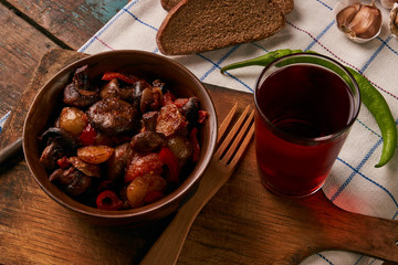 Roasted low-calories vegetable salad