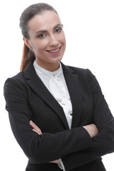 closeup. confident female Manager in a business suit