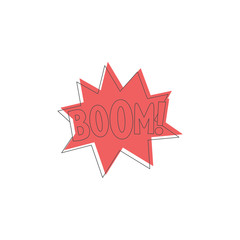 Comic speech bubble, doodle style