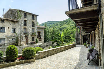 sight of the medieval people of Beget in Gerona, Spain