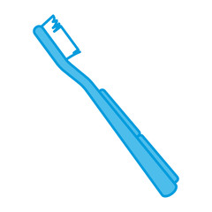 Toothbrush dental hygiene icon vector illustration graphic design