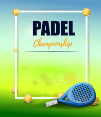 Padel championship poster