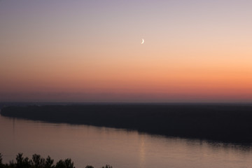 river in the evening