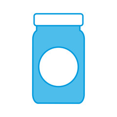 Medicine bottle blank icon vector illustration graphic design