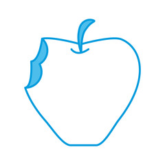 Delicious apple fruit icon vector illustration graphic design