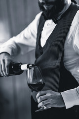Sommelier tasting wine