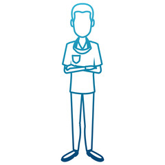 Dentist cartoon isolated icon vector illustration graphic design