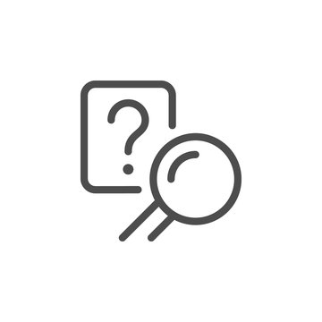 Answer Search Line Icon