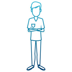 Dentist cartoon isolated icon vector illustration graphic design