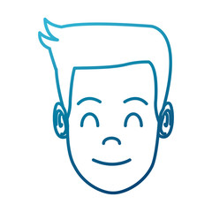 Obraz na płótnie Canvas Man face cartoon icon vector illustration graphic design