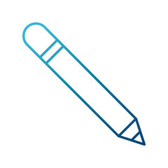 Wooden pencil isolated icon vector illustration graphic design
