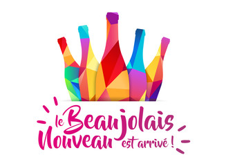 Le Beaujolais Nouveau est arrivé - obrazy, fototapety, plakaty
