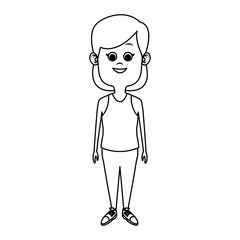 Cute girl cartoon icon vector illustration graphic design