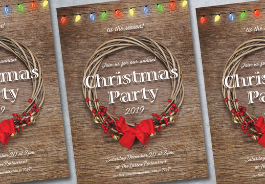 Christmas Party Poster Layout 1