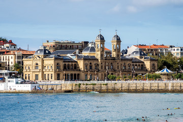 Obraz premium Hiszpania - Kraj Basków - Donostia - San Sebastian - Ratusz z biblioteką