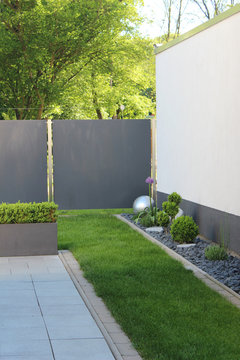 Modernes Garten Design, Steinbeet