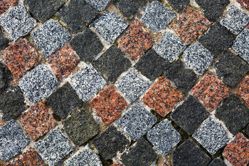 Natural stone texture. Color. They are cemented together.