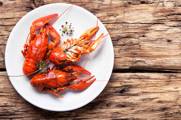 delicacy boiled crawfish