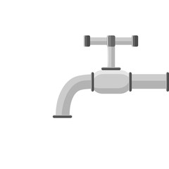 Water tap. vector illustration