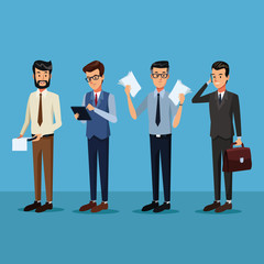 Business people cartoon icon vector illustration graphic design