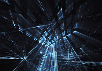 Fractal art - computer image, technological background