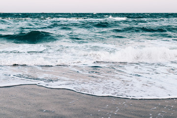 View from the beach at sea