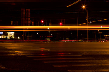 Long Exposure of cars at Intersection