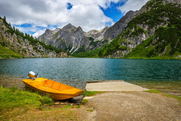 Fototapeta na wymiar Tappenkarsee in Austrian Alps, Salzburger Land, Summer Mountains