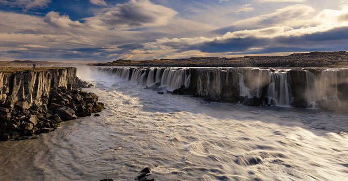 Selfoss waterfall in North Iceland