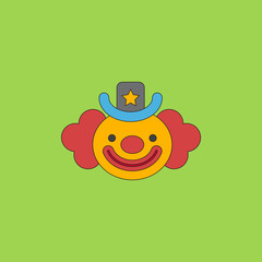 Circus clown Vector illustration