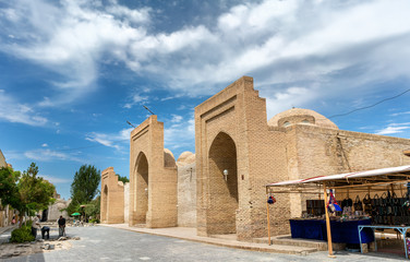 Fototapeta na wymiar Tim Abdulla Khan, ancient silk market in Bukhara, Uzbekistan