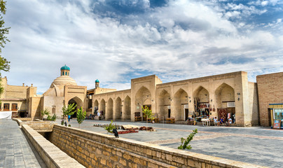 Ancient buildings in the old town of Bukhara, Uzbekistan - obrazy, fototapety, plakaty