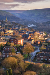 Aerial view Village Britain UK