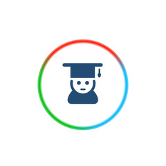 Fototapeta premium Rainbow Style App Icon