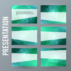 Horizontal banner background Design element powerpoint precentation02