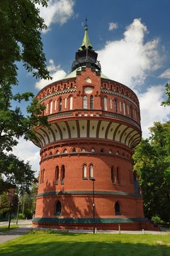 Water Tower in Bydgoszcz, Poland.