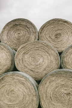 Hay Bales in Rural South Dakota